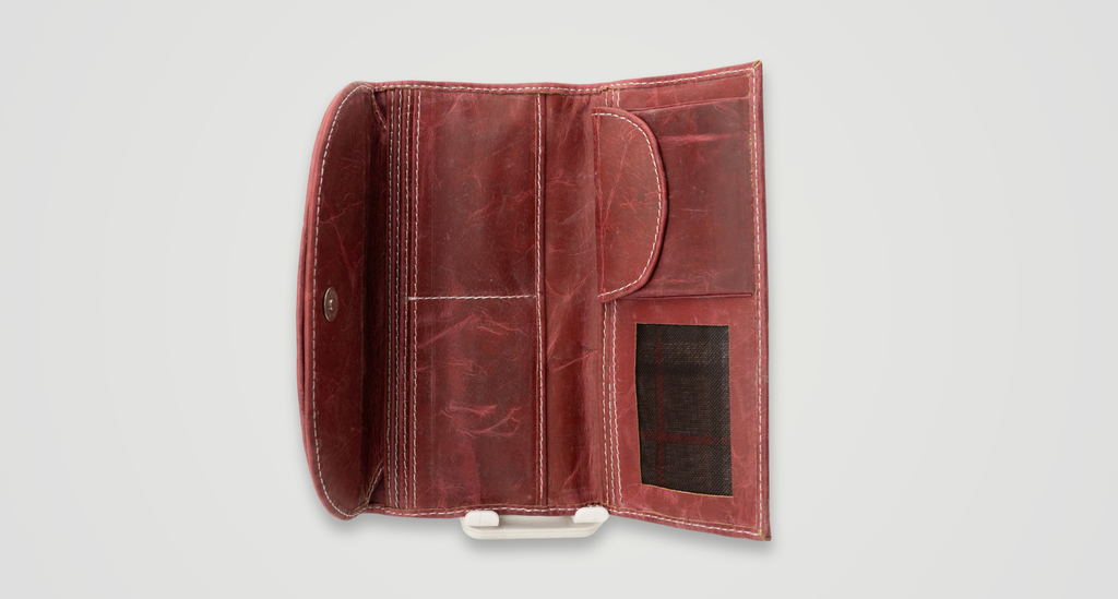 Artisan Distressed Leather Clutch Wallet