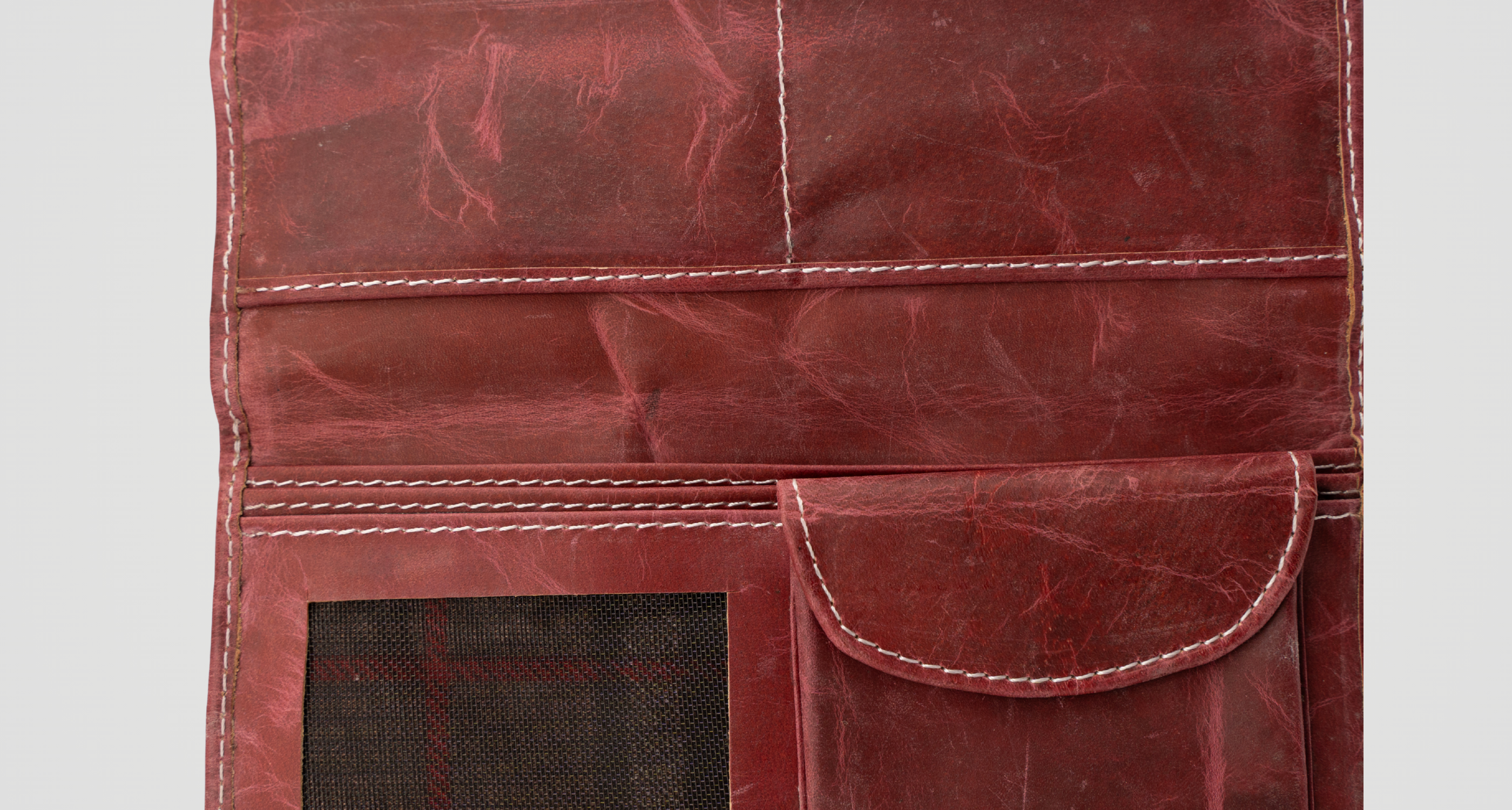 Artisan Distressed Leather Clutch Wallet