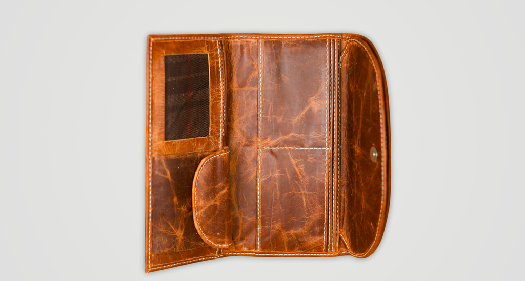 Rustic Stitch Travel Wallet