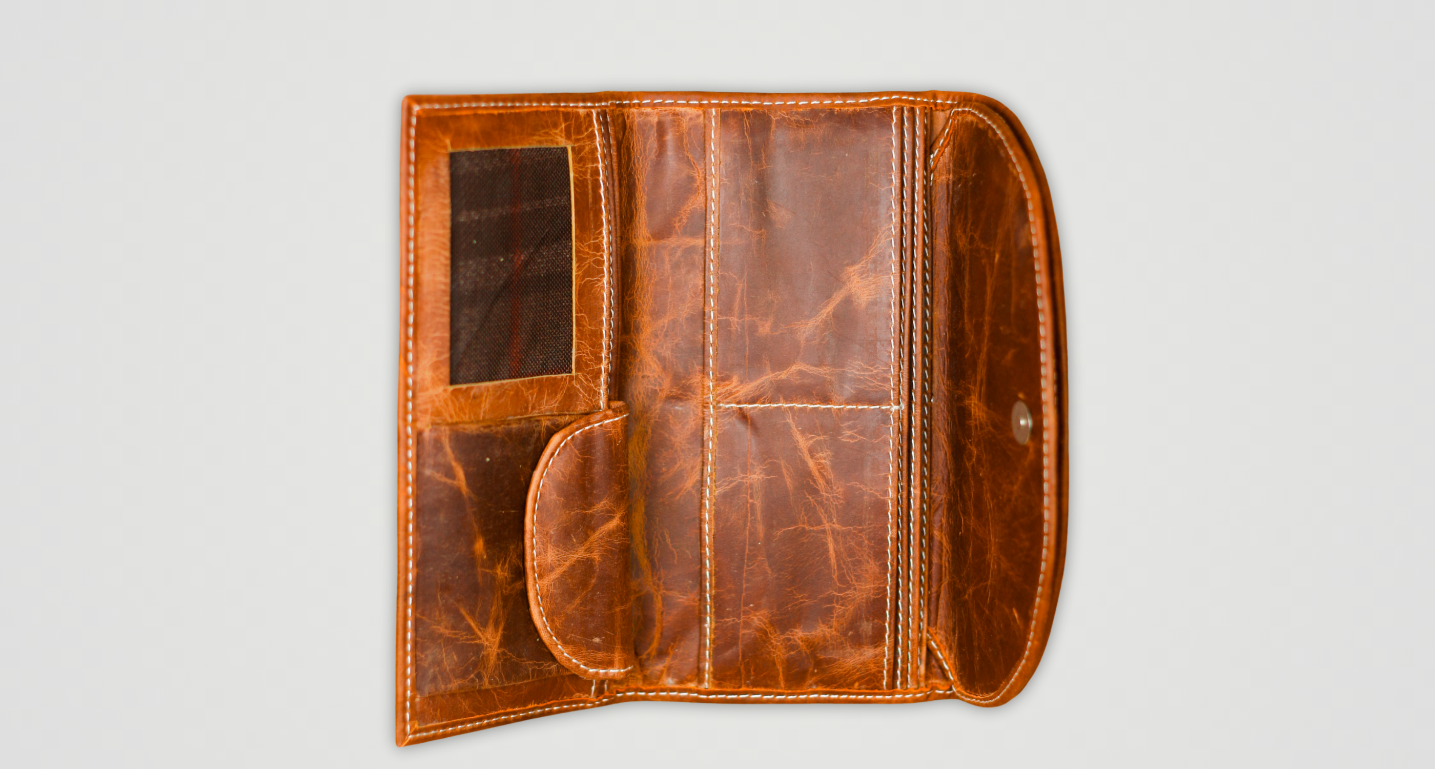 Rustic Stitch Travel Wallet