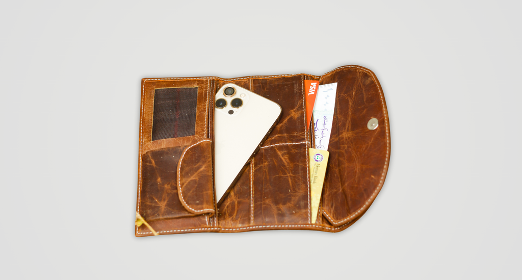 Rustic Stitch Travel Wallet