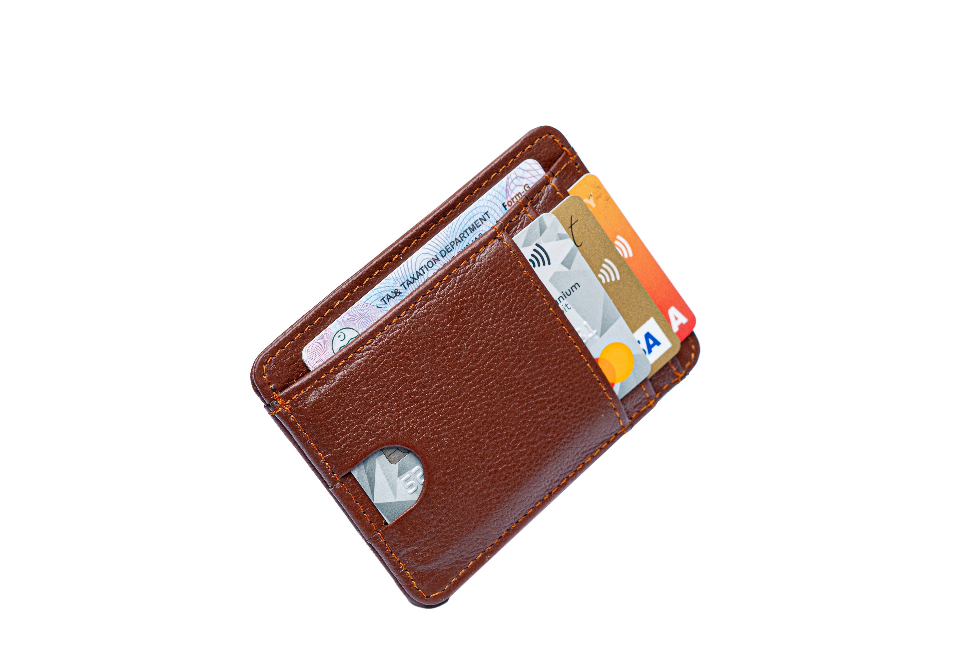 Maple Brown Card Holder
