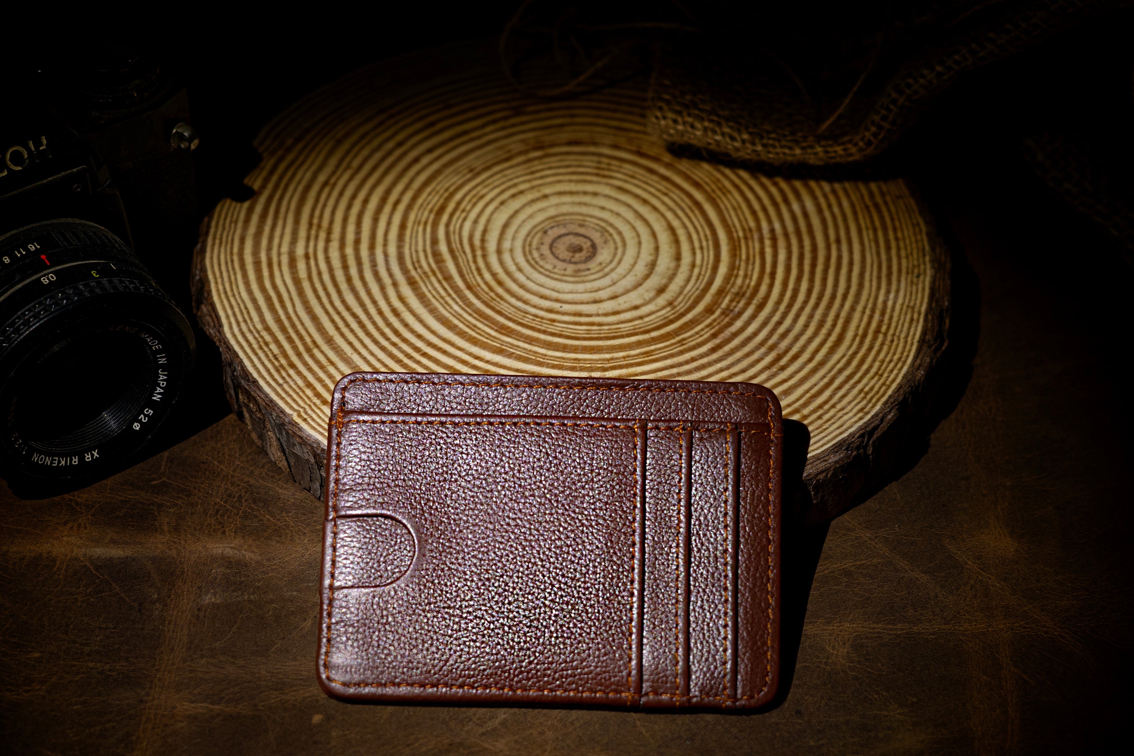 Maple Brown Card Holder