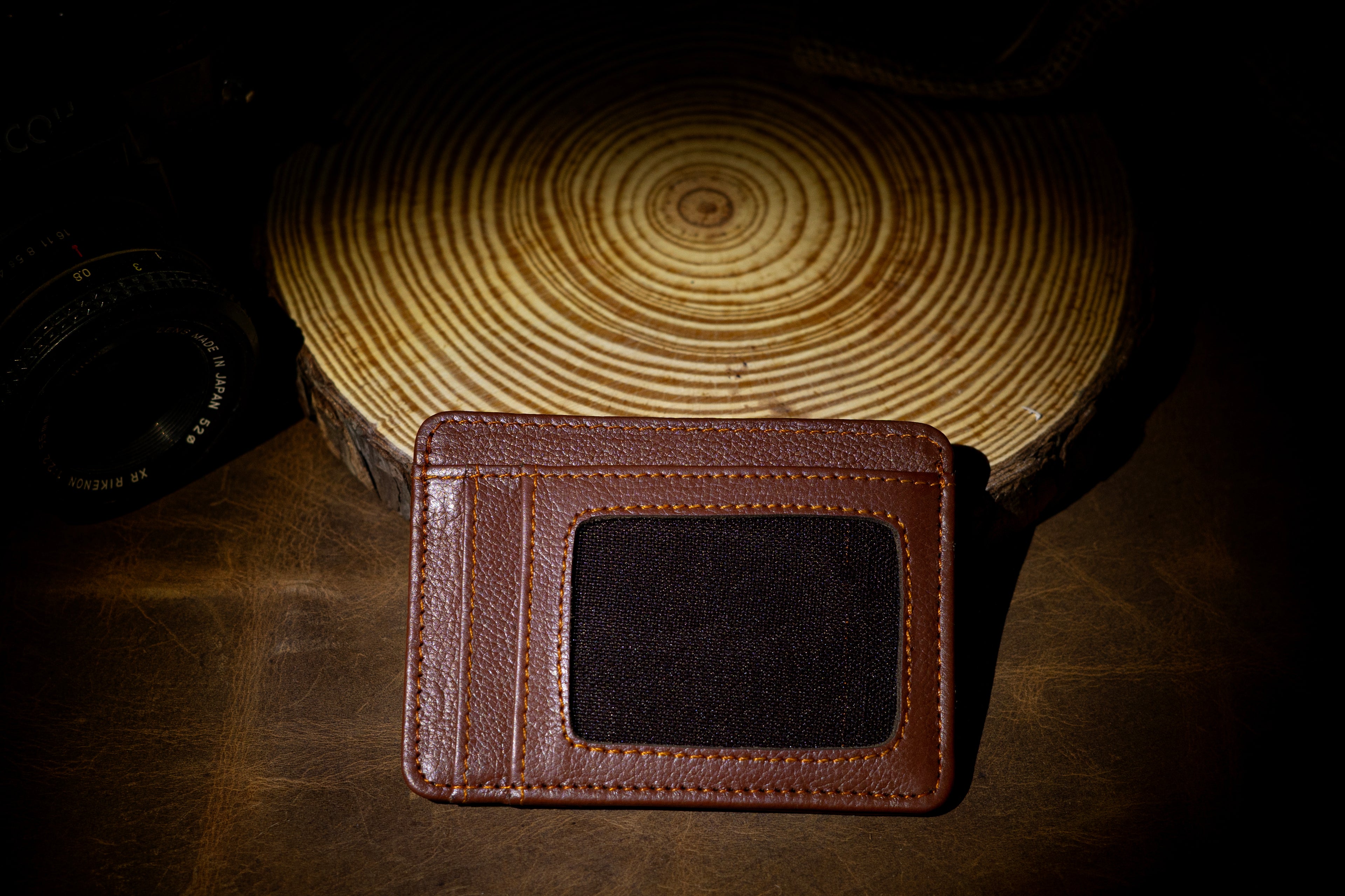 Maple Brown Card Holder